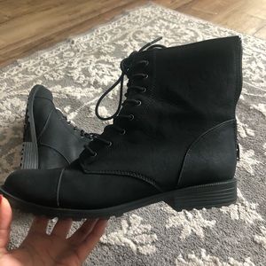 Cat & Jack Women’s Combat Boots (Vegan Leather)